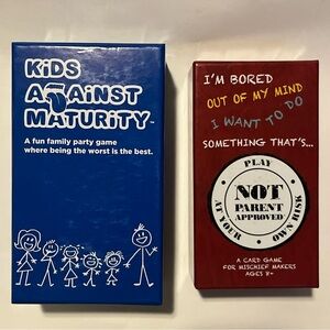 Family Card Game - Blue and Red